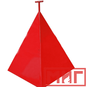 Фото 26 - Пожарная пирамида для пожарного гидранта 750x750x900 (Четырехгранная).